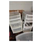 White storage organizers