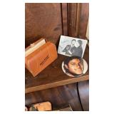 Michael Jackson pin, note pad, Beatles pic
