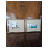 Watercolor framed paintings