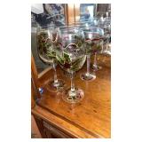 Painted wine glasses