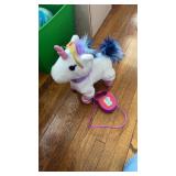 Battery powered unicorn toy