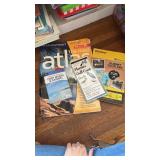 Atlas, phone books, travel etc