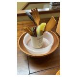 Kitchen utensils, bowls