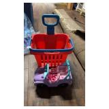 Shopping basket & little people car