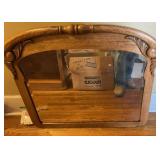 Vintage wooden framed mirror