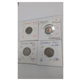 Germany coins 1901,1904,1904 &.1906