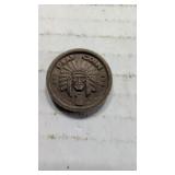 Transogram Gold Medal plastic play coin.