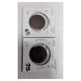 Canadian 1905 & 06 pennies