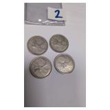 4x 1953 quarters