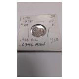 1908 Canadian 5 Cent coin