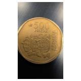 1988 Spain 500 Pesetas Coin