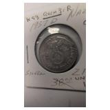 1937 German 2 Mark silver