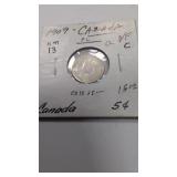 1909 Canadian 5 Cent coin