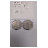 1930 Canadian 5 Cent coin lot