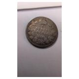 1910 Canadian 5 cent coin