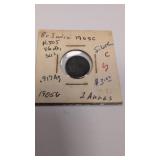 1905 India 2 Anna's silver