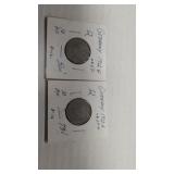 1912 & 1913 Germany 10 PF coins