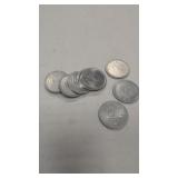 one yen coins from Japan