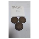 1913 Canadian pennies