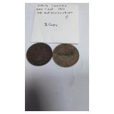 1911 Canadian pennies