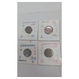 Germany coins 1909,1912 &1915