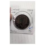 Large 1940 Irish Penny