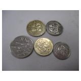 Iceland kronur coins