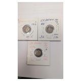 Grt Britian 3 pence coin lot