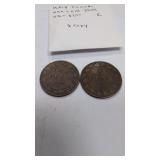 1909 Canadian pennies