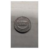 Toronto Transit Commission (TTC) subway token.