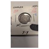 1932 Canadian 5 Cent coin