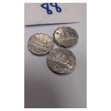 1946 Canadian 5 Cent coins