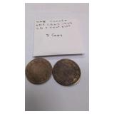 1904 Canadian 1 cent coins