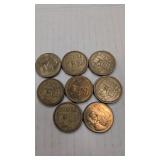 8- Mexico 100 Pesos Coins