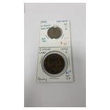 1940, 1948 Ireland penny & 6 pence