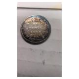 1907 Canadian 10cent coin