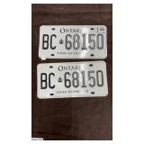 Ontario license plates