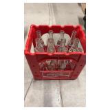 Vintage  Coke bottles and plastic case