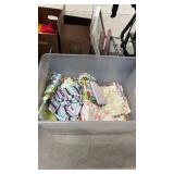 Bin of fabric