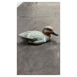 J.B. Garton green winged teal duck statue