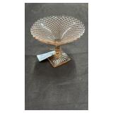 1930s Hocking glass Miss America compote dish