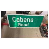 Cabana road sign