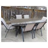 Outdoor Granite Top Patio Set