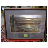 Terry Redlin Reflections Duck Print Framed