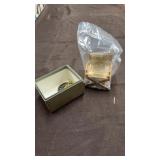 Solid brass chair paper clip holder