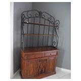 Bakers Rack Cabinet