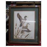 WM Zimmerman Mallard Framed Lithograph