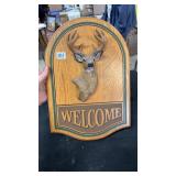 Deer welcome sign