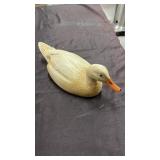 Wooden duck decoy