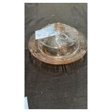 1930s Federal Glass cabbage rose butter dish